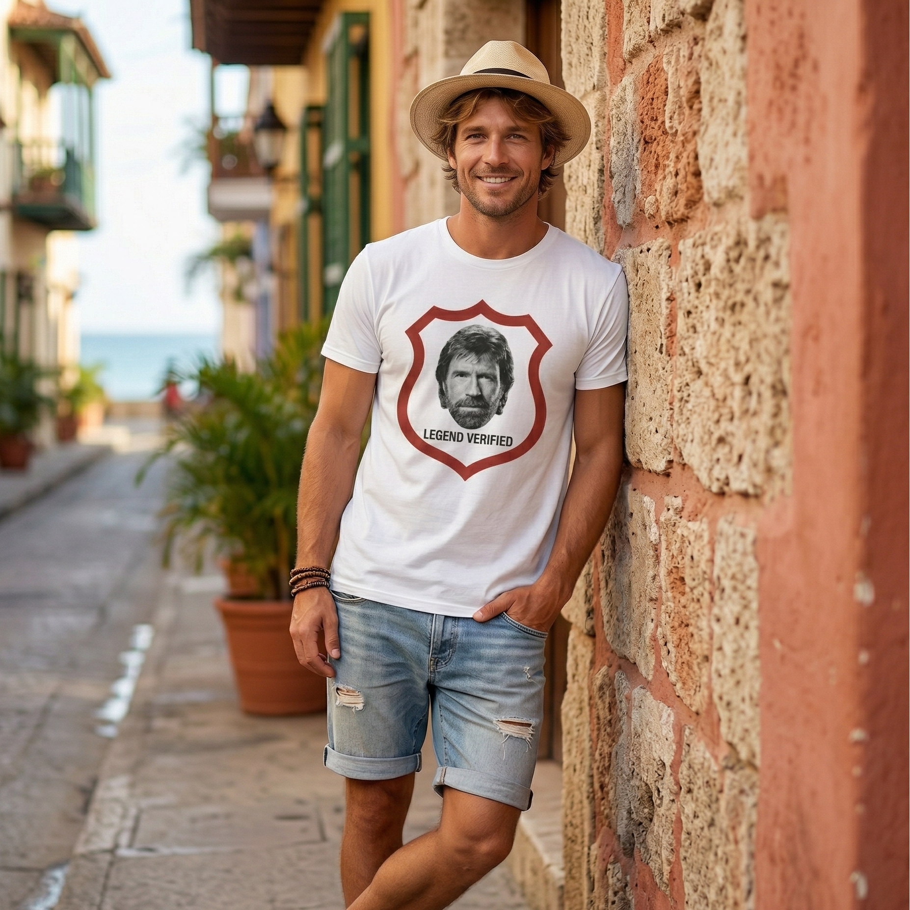 Camisa sublimada de la Leyenda Chuck Norris