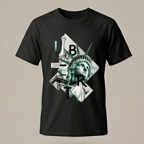 Hombre de frente en un ambiente urbano usando la camiseta blanca de trnd.ink con diseño de coordenadas geográficas y estilo industrial, moda streetwear minimalista.